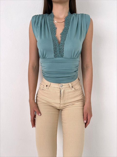 Elanor Women Mint Bodysuit
