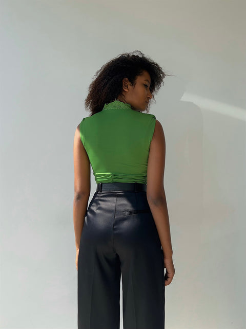 Elanor Women Green Bodysuit