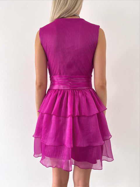 Lacus Women Fuchsia Mini Dress
