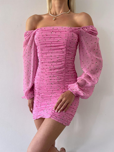 Nora Short Pink Tulle Dress
