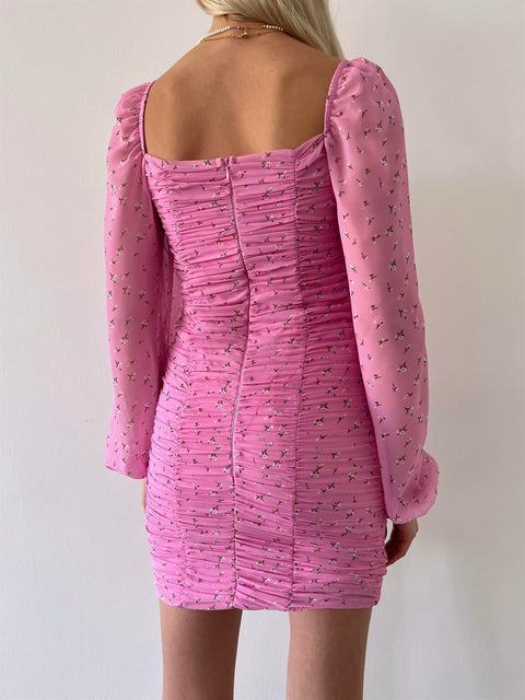 Nora Short Pink Tulle Dress